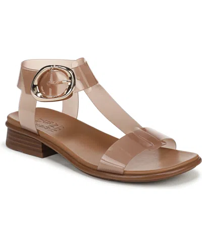 NATURALIZER WOMEN'S BRANDY T-STRAP BLOCK HEEL SANDALS