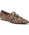 Naturalizer Brigitte T-strap Mary Jane Flat In Brown