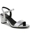 Naturalizer Bristol Ankle Strap Sandal In Silver