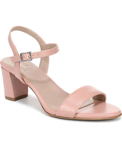 Naturalizer Women's Bristol Block Heel Dress Sandals In Phantom Pink Faux Leather