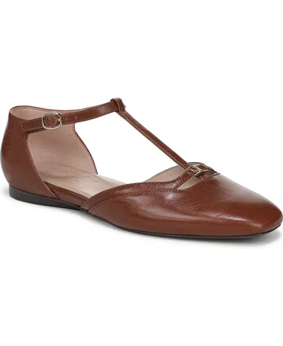 Naturalizer Women's Caresse Mary Jane T-strap Flats In Brown