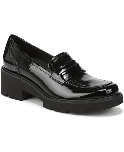 Naturalizer Women's Charisma Lug Sole Round Toe Loafers In Black