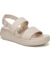 Naturalizer Coast Slingback Platform Sandal In Porcelain Faux Leather