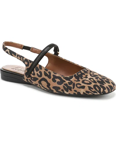 Naturalizer Women's Connie Slingback Mary Jane Flats In Animal Print