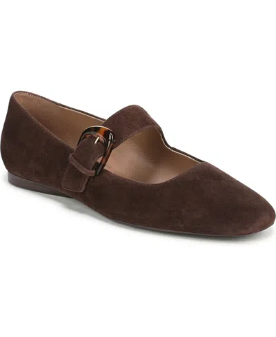 Naturalizer Women's Cosmic Square Toe Mary Jane Ballet Flats In Brown