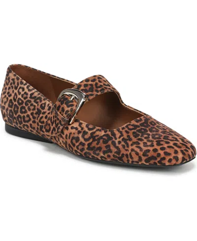 Naturalizer Women's Cosmic Square Toe Mary Jane Ballet Flats In Brown