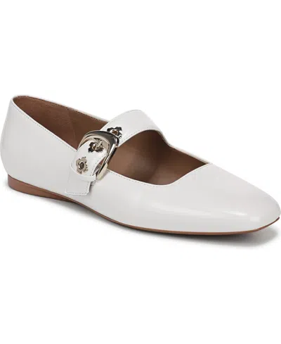 Naturalizer Women's Cosmic Square Toe Mary Jane Ballet Flats In White