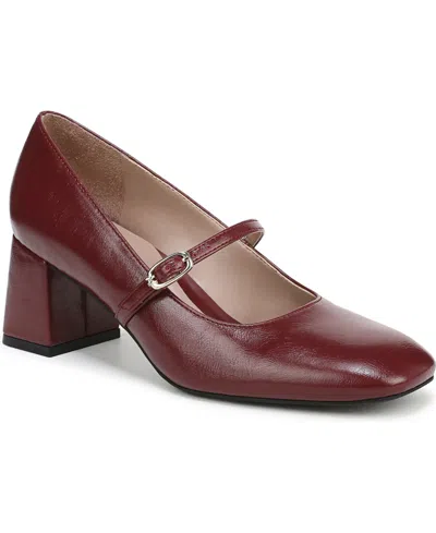 Naturalizer Women's Dancing Mary-jane Block-heel Pumps In Burgundy