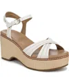 Naturalizer Dovie Ankle Straple Platform Wedge In Animal Print