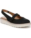 Naturalizer Women's Edison Mary Jane Platform Slingbacks In Black Faux Nubuck