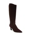 Naturalizer Women's Emily Extra Wide Calf Zip Tall Boots In Brown