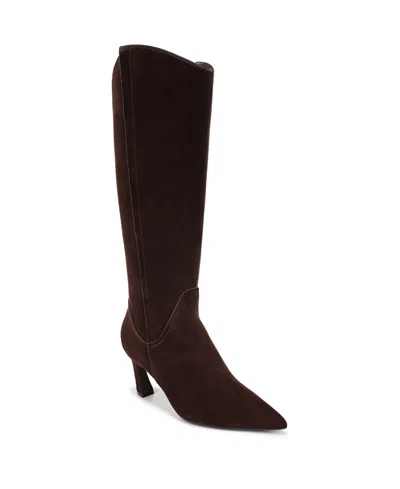 Naturalizer Women's Emily Extra Wide Calf Zip Tall Boots In Brown