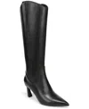 Naturalizer Women's Emily Wide Calf Zipper Tall Boots In Black