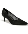 Naturalizer Everly4 Womens Faux Leather Mesh Pumps In Black Faux Leather - Polyurethane,mesh