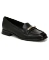 Naturalizer Fabienne Moc Toe Loafer In Black Leather