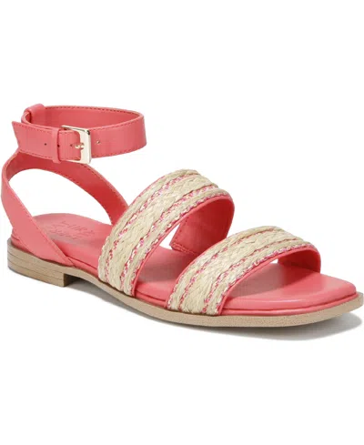 Naturalizer Women's Gana Square Toe Strappy Flat Sandals