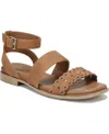 Naturalizer Gana Sandal In Brown Faux Leather