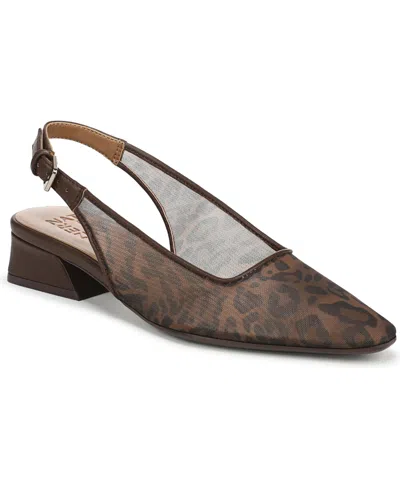 Naturalizer Women's Ginger Snip Toe Dress Slingbacks In Brown