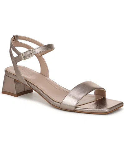 Naturalizer Women's Hana Square Toe Strappy Sandals In Silver