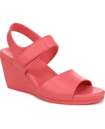 NATURALIZER WOMEN'S IMANI OPEN ROUND TOE WEDGE SANDALS