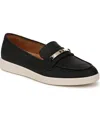 Naturalizer Isla Loafer In Black Embossed Faux Nubuck