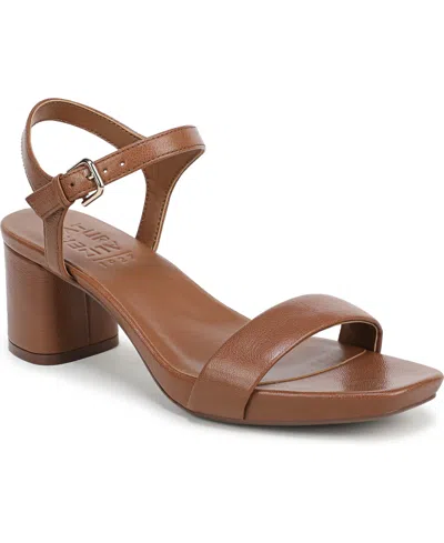 NATURALIZER WOMEN'S IZZY BLOCK HEEL ANKLE STRAP DRESS SANDALS