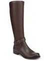 Naturalizer Jaya Wide Calf Knee High Block Heel Riding Boots In Multi