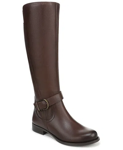 NATURALIZER WOMEN'S JAYA KNEE HIGH BLOCK HEEL RIDING BOOTS