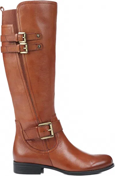 Naturalizer Women's Jessie Regular Calf Riding Boot In Banana In Brown