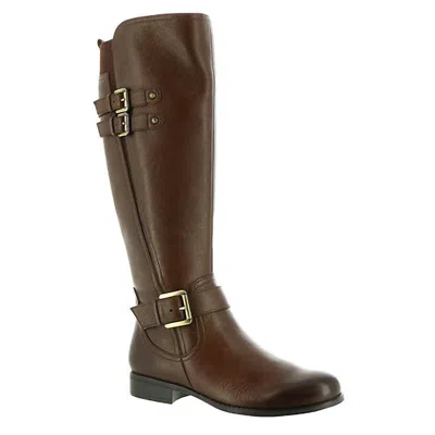 Naturalizer Women's Jessie Wide Calf Riding Boot In Chocolate In Brown