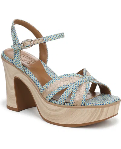 NATURALIZER WOMEN'S KATALINA BLOCK HEEL SQUARE TOE PLATFORM SANDALS