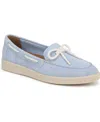Naturalizer Keelboat Boat Shoe In Ice Blue Suede