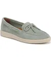 Naturalizer Keelboat Boat Shoe In Pistachio Green Suede