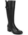 Naturalizer Womens Kenna Knee High Boots Regular Wide Calf Extra Wide Calf In Black