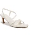 Naturalizer Women's Kieran Open Square Toe Dress Sandals In Warm White Faux Leather