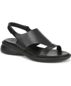 Naturalizer Lillian Slingback Sandal In Black Faux Leather