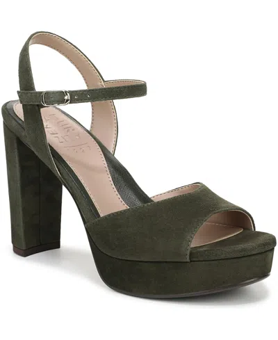 Naturalizer Marigold Ankle Strap Platform Sandal In Green