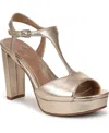 Naturalizer Miller Platform Sandal In Gold