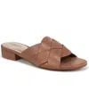 Naturalizer Morena Slide Sandal In English Tea Brown Leather