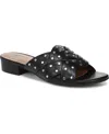 Naturalizer Morena Slide Sandal In Black Leather
