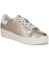 Naturalizer Morrison 3.0 Sneaker In Warm Silver,white Leather