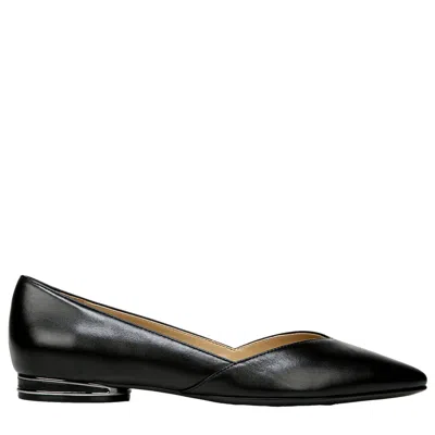 Naturalizer Women's  Havana Flats Black Leather H1832l5002