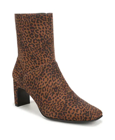 Naturalizer Women's Nona Square Toe Faux Leather Booties In Brown