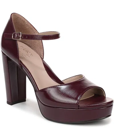 Naturalizer Women's Novi Strappy Sandals In Burgundy
