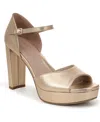 Naturalizer Novi Platform Sandal In Gold