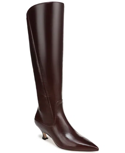 Naturalizer Women's Pepper Wide Calf Tall Dress Boots In Burgundy