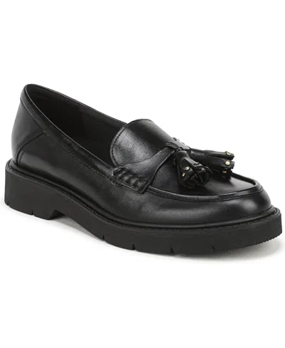 Naturalizer Women's Taya Tassel Lug Sole Loafers In Black Leather