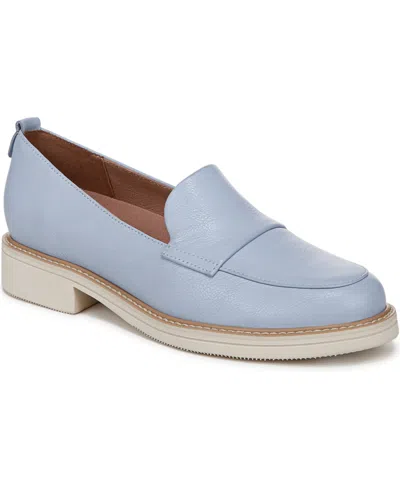 Naturalizer Women's Taylin Block Heel Penny Loafers In Ice Blue Leather