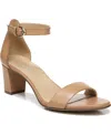 Naturalizer Vera Womens Buckle Ankle Strap Heel Sandals In Brown