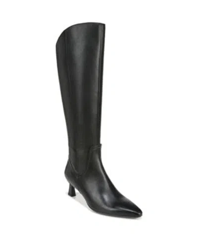 Naturalizer Womens Deesha Knee High Dress Boots Narrow Regular Wide Extra Wide Calf In Leopard Print Suede